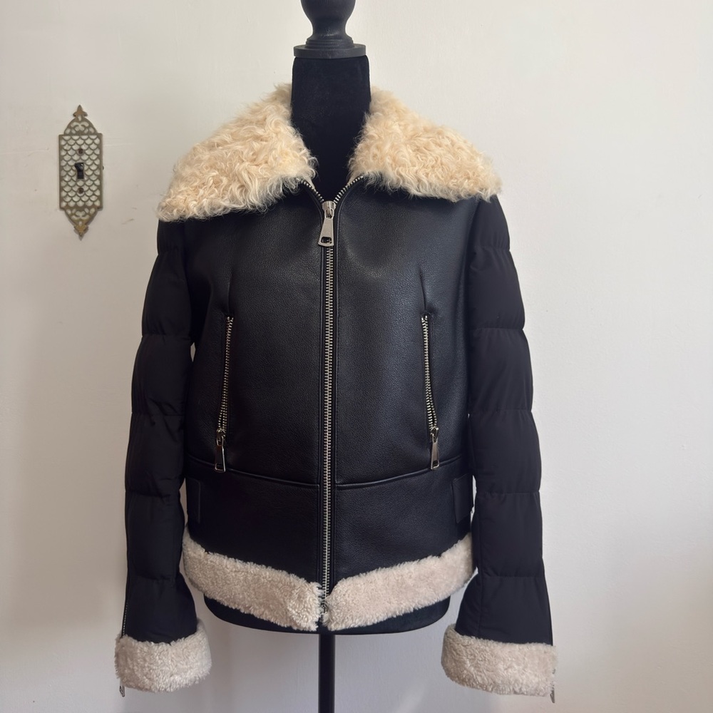 Black and Cream Women's Jacket